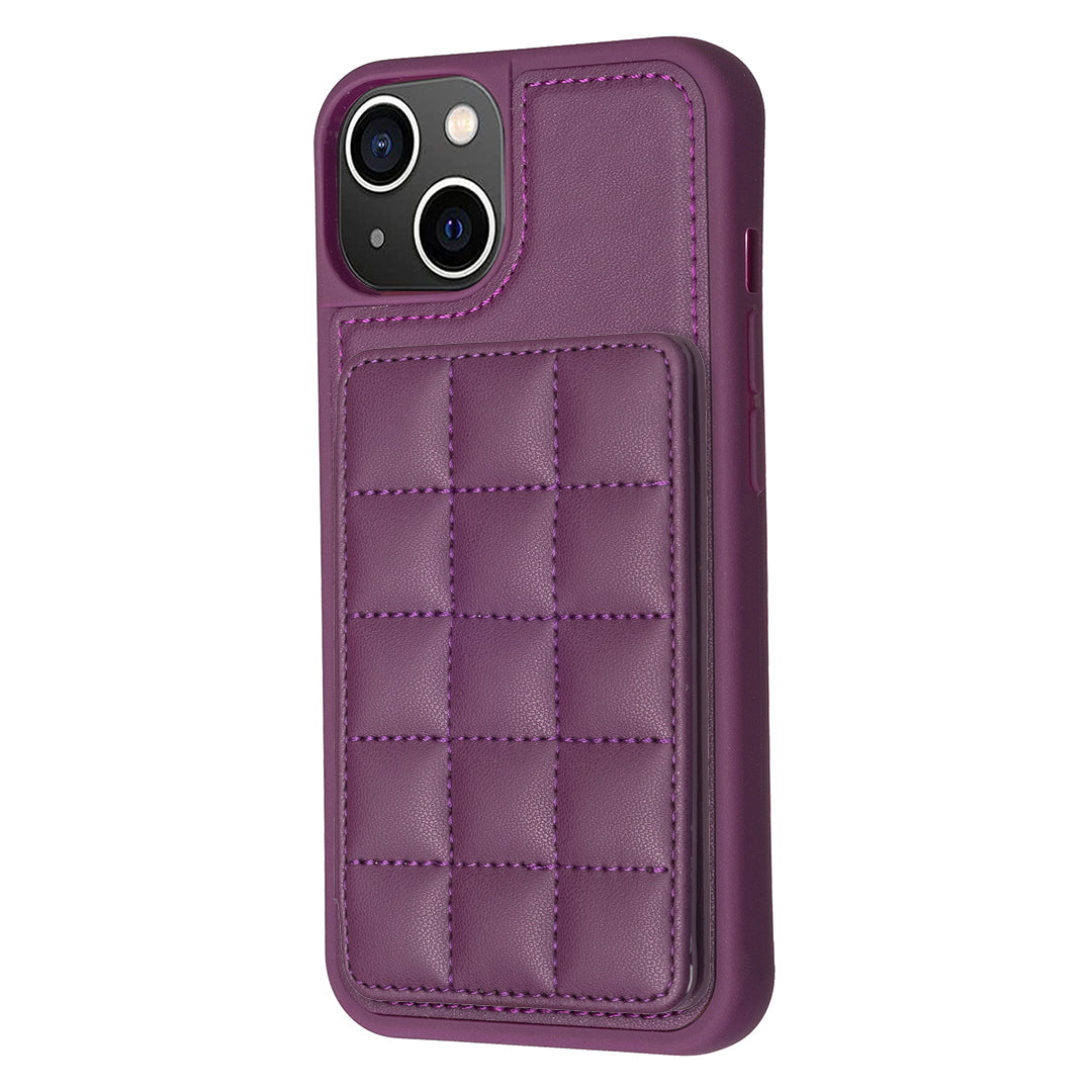 Style-BF24 For iPhone 13/14 PU Leather Coated TPU Cover Card Slots Kickstand Phone Case Style-BF24 For iPhone 13/14 PU Leather Coated TPU Cover Card Slots Kickstand Phone Case